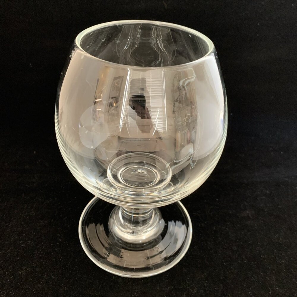 Signed Simon Pearce Hand Blown Glass Goblet Chalice 7.75” Vintage